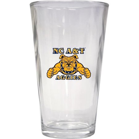 R & R IMPORTS R & R Imports PNT2-C-NCAT19 16 oz North Carolina A&T State Aggies Pint Glass - Pack of 2 PNT2-C-NCAT19